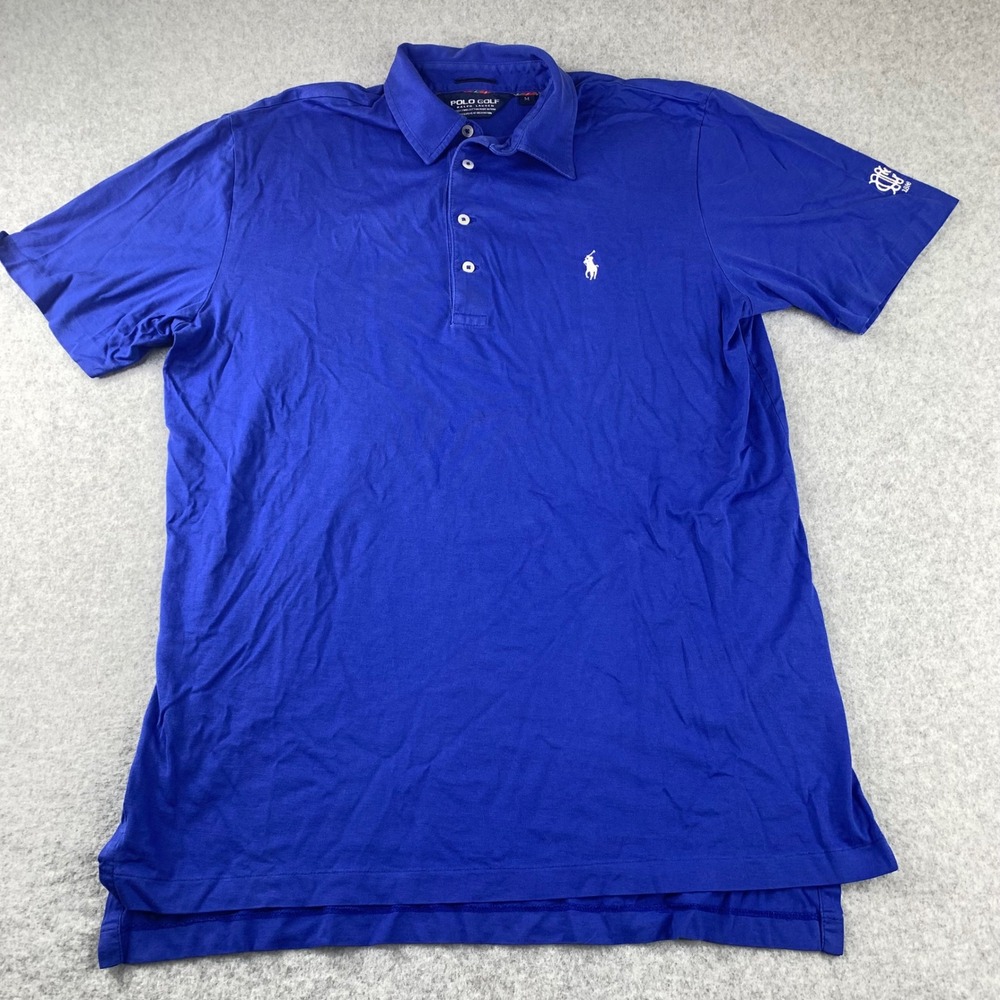 Polo Golf Ralph Lauren Polo Mens M Blue Pima Cotton Short Sleeve Pony Logo